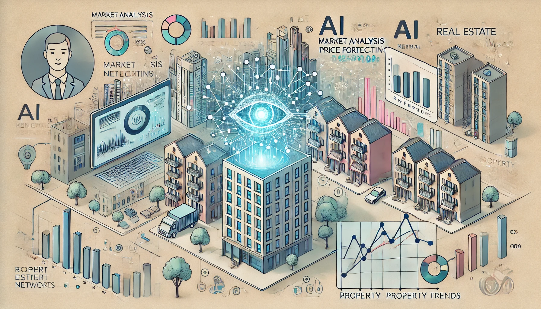 Детальніше про статтю Нейромережі для нерухомості та оренди: Як ШІ допомагає аналізувати ринок, прогнозувати ціни та оптимізувати управління об’єктами